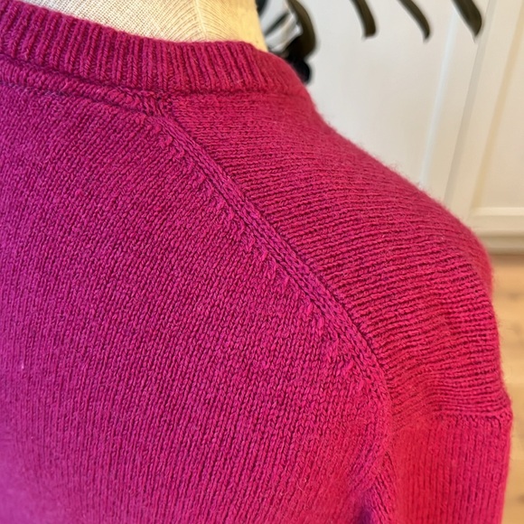 NWOT Mens Joules P_Retford wool angora blend v neck sweater in colour Ruby - Picture 6 of 9